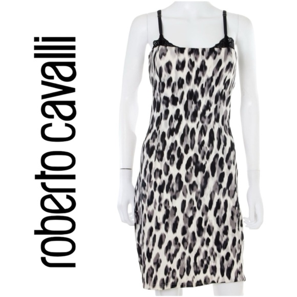 Roberto Cavalli Animal Print Dress Size 8 - Picture 1 of 16